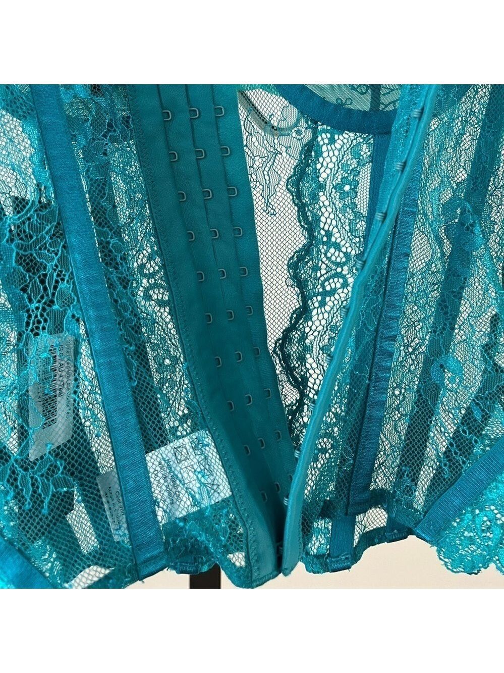 Lioness Some Like It Hot Lace Corset, Size 0 (AU 4), Colour Teal. - Picture 4 of 7